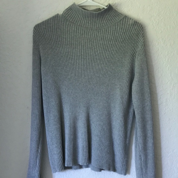 Calvin Klein Grey High Neck Top - Picture 1 of 2
